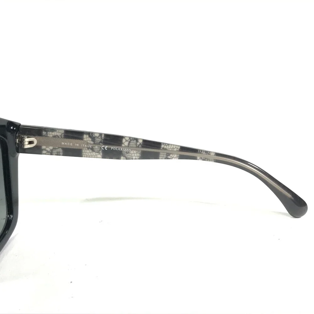 Chanel Sunglasses 5296 c.501/S8 Black Clear Lace Frames w/ Gray Polarized Lenses